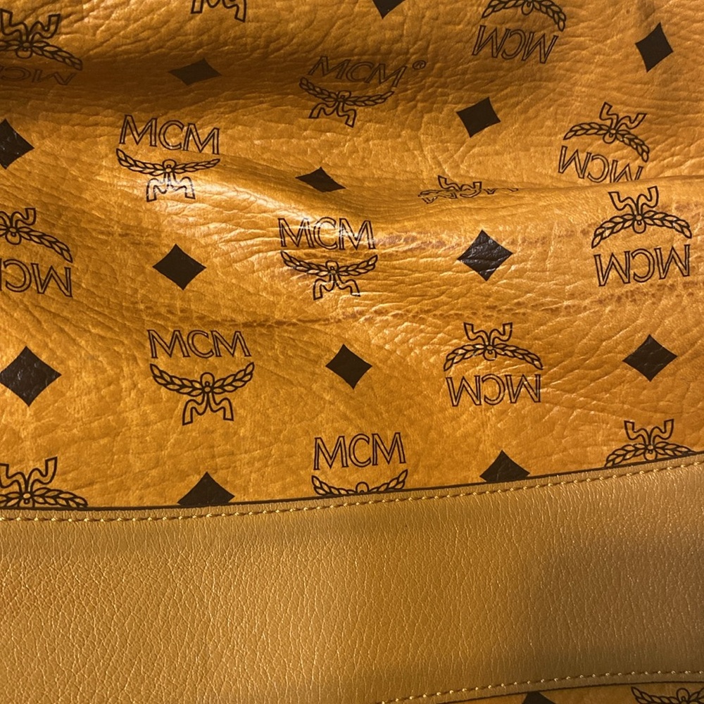MCM Cognac Bucket Two Way Sling Bag - Picture 8 of 8